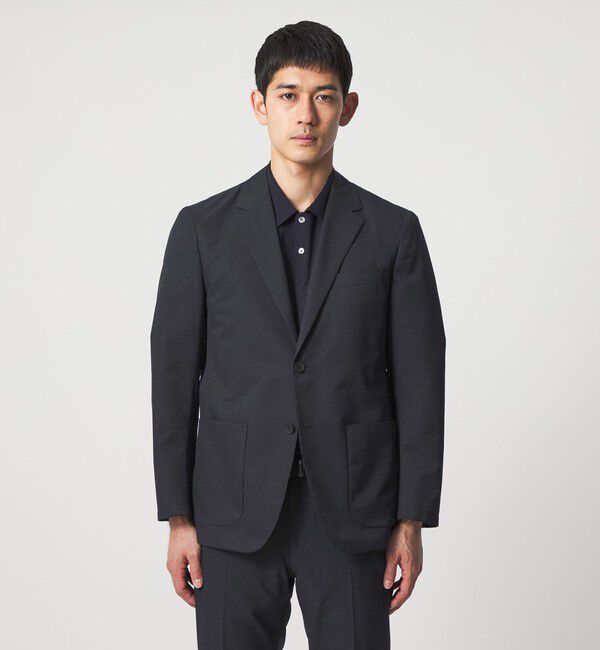 UNITED ARROWS「COOL DOTS プリント シングル 2ボタン テーラードジャケット UA COZY ウォッシャブル 2WAYストレッチ」|テーラードジャケット|