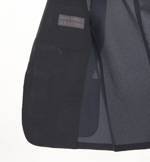 UNITED ARROWS「COOL DOTS プリント シングル 2ボタン テーラードジャケット UA COZY ウォッシャブル 2WAYストレッチ」|テーラードジャケット|