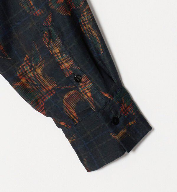 UNITED ARROWS「フラワー パネル プリント シャツ ‐ウォッシャブル‐」|シャツ・ブラウス|
