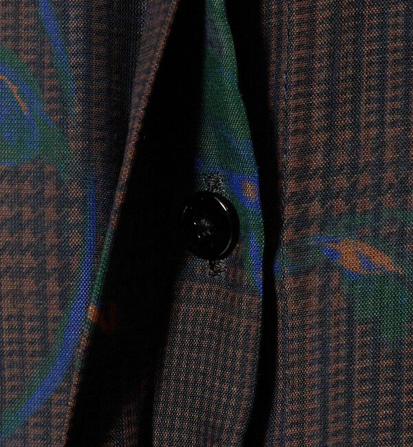 UNITED ARROWS「フラワー パネル プリント シャツ ‐ウォッシャブル‐」|シャツ・ブラウス|