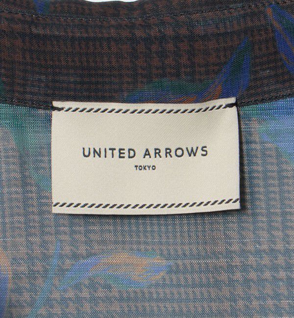 UNITED ARROWS「フラワー パネル プリント シャツ ‐ウォッシャブル‐」|シャツ・ブラウス|