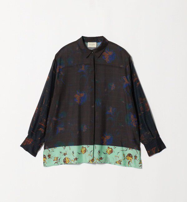UNITED ARROWS「フラワー パネル プリント シャツ ‐ウォッシャブル‐」|シャツ・ブラウス|
