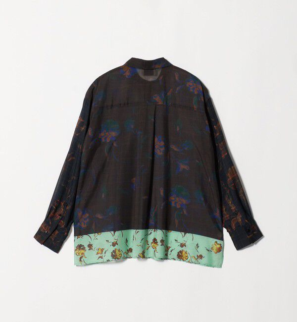 UNITED ARROWS「フラワー パネル プリント シャツ ‐ウォッシャブル‐」|シャツ・ブラウス|