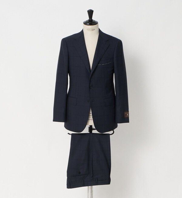 UNITED ARROWS「シャドーグレンプレイド シングル 3ボタン スーツ REGULAR MODEL」|スーツ|NAVY