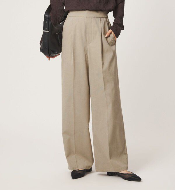 UNITED ARROWS green label relaxing「【WEB限定】＜at ease＞オルマイ ワイド パンツ ストレッチ UVカット」|その他|BEIGE