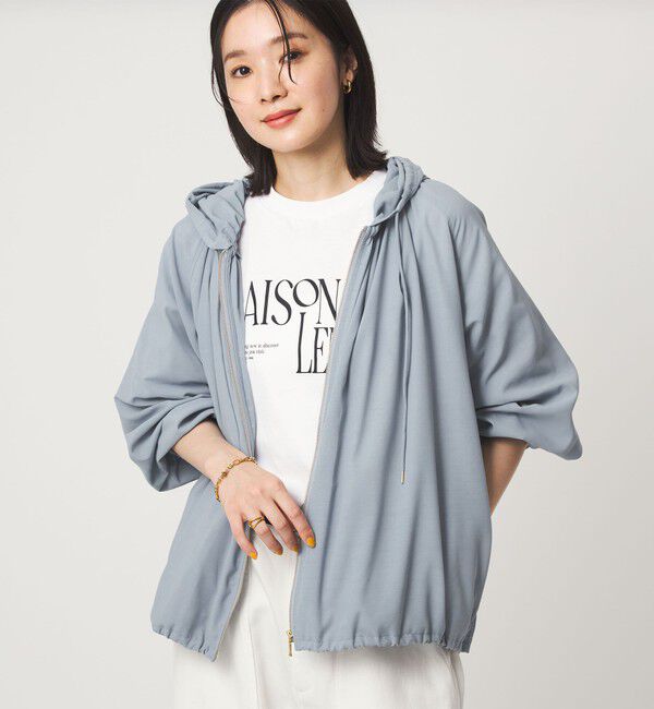 UNITED ARROWS green label relaxing「シアー フーディ ブルゾン マシンウォッシャブル UVカット 通気性」|ブルゾン・スタジャン|