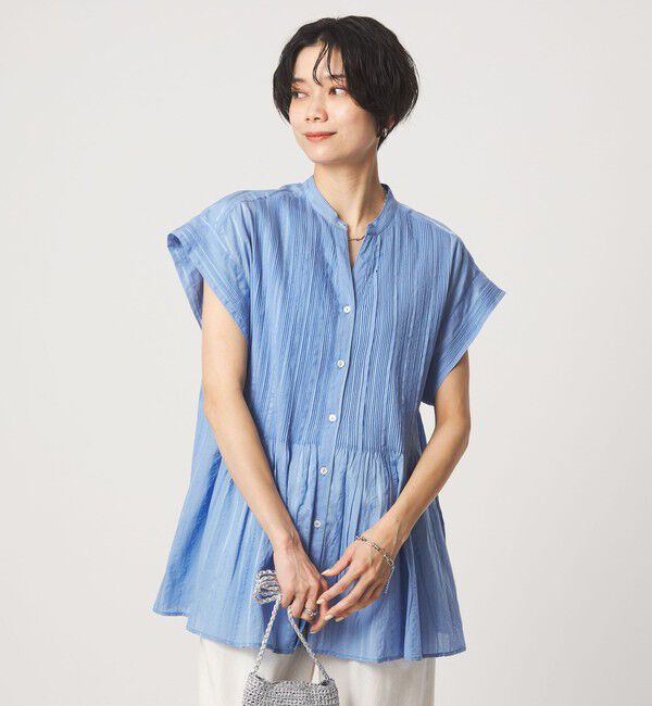 UNITED ARROWS green label relaxing「ピンタック シャツ」|シャツ・ブラウス|LT.BLUE