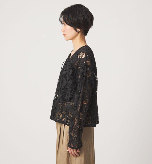 UNITED ARROWS green label relaxing「カットワークレース ブラウス」|シャツ・ブラウス|