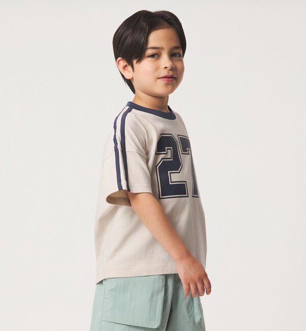 UNITED ARROWS green label relaxing「【WEB限定】ナンバープリント Tシャツ/ キッズ 100cm-160cm」|Tシャツ・カットソー|