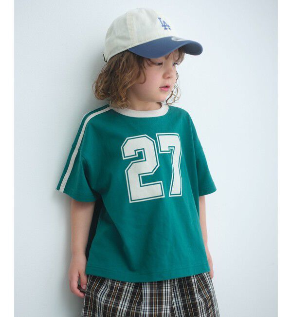 UNITED ARROWS green label relaxing「【WEB限定】ナンバープリント Tシャツ/ キッズ 100cm-160cm」|Tシャツ・カットソー|