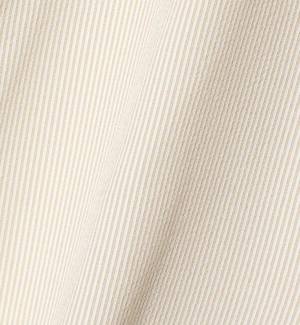 UNITED ARROWS green label relaxing「ポリエステル ラッカン ストライプ スタンダード スナップ ボタンダウン 半袖 シャツ -ストレッチ・イージ」|シャツ・ブラウス|