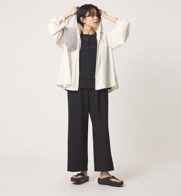 UNITED ARROWS green label relaxing「【結論シリーズ】ダブルフレアオールインワン マシンウォッシャブル 通気性 ストレッチ」|オールインワン|