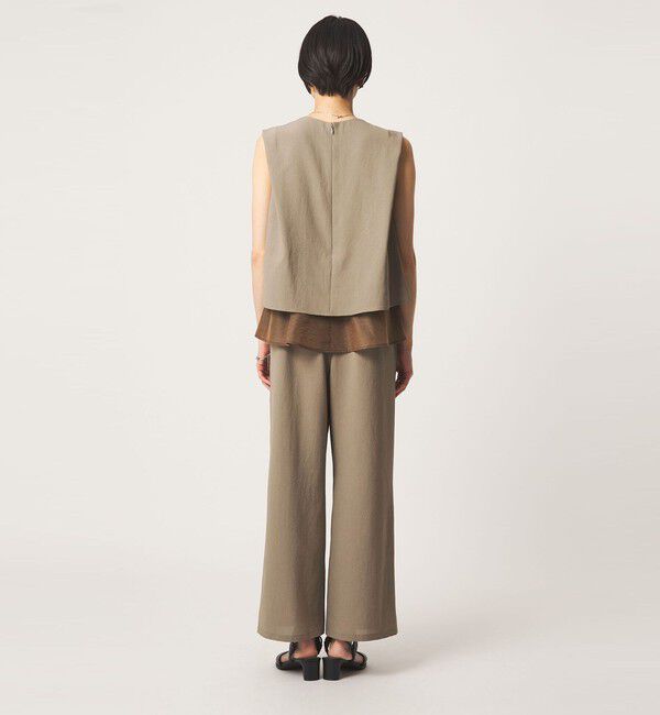 UNITED ARROWS green label relaxing「【結論シリーズ】ダブルフレアオールインワン マシンウォッシャブル 通気性 ストレッチ」|オールインワン|