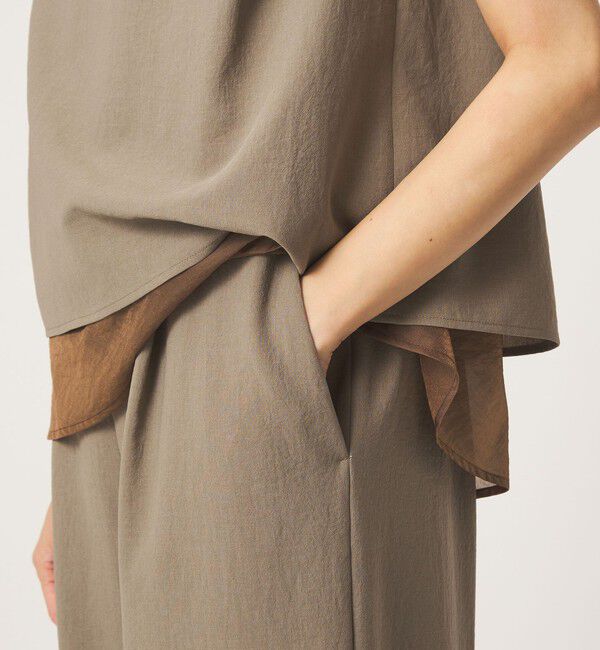 UNITED ARROWS green label relaxing「【結論シリーズ】ダブルフレアオールインワン マシンウォッシャブル 通気性 ストレッチ」|オールインワン|