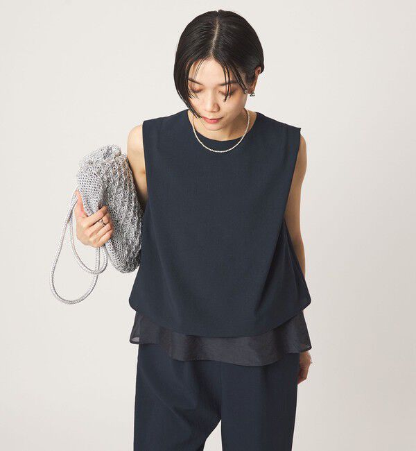UNITED ARROWS green label relaxing「【結論シリーズ】ダブルフレアオールインワン マシンウォッシャブル 通気性 ストレッチ」|オールインワン|