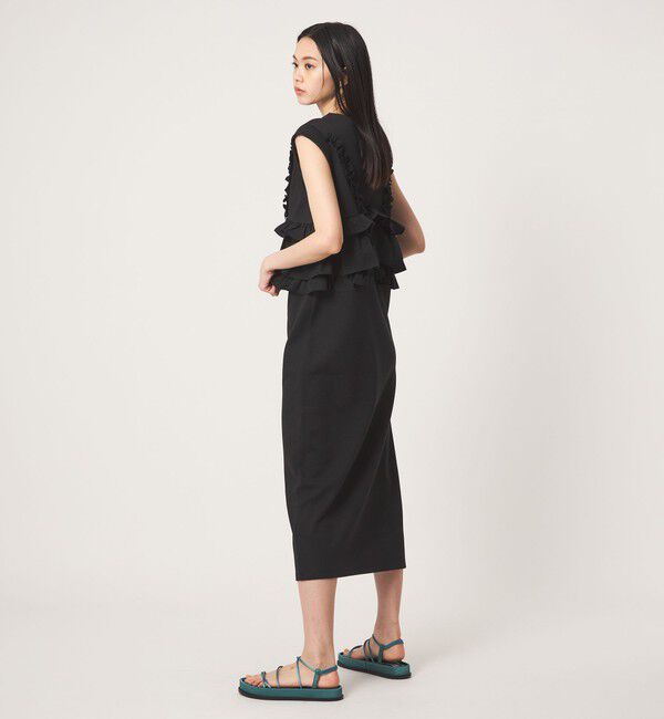 EMMEL REFINES「＜EMMEL REFINES＞EM ドッキングフリル カットソー ワンピース」|ワンピース|