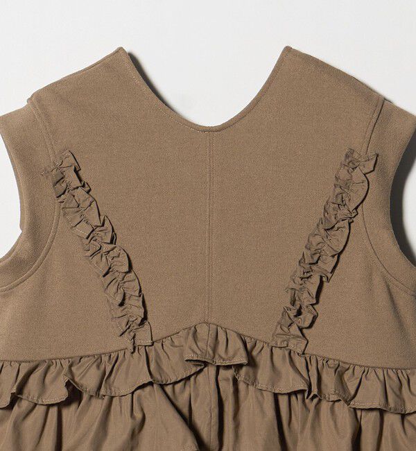 EMMEL REFINES「＜EMMEL REFINES＞EM ドッキングフリル カットソー ワンピース」|ワンピース|