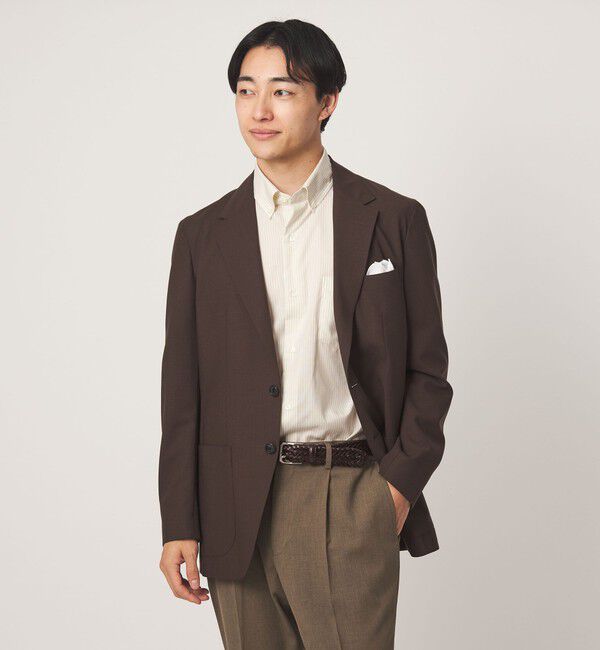 UNITED ARROWS green label relaxing「エブリット TC パナマ ストライプ スタンダード ボタンダウン ショートスリーブ シャツ -イージーアイロン」|シャツ・ブラウス|