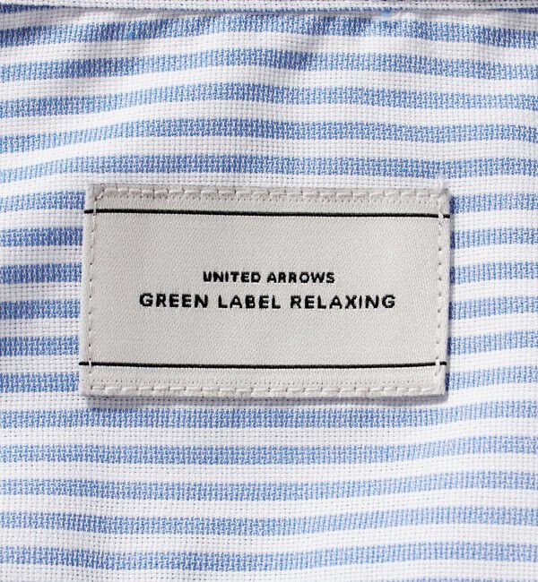 UNITED ARROWS green label relaxing「エブリット TC パナマ ストライプ スタンダード ボタンダウン ショートスリーブ シャツ -イージーアイロン」|シャツ・ブラウス|