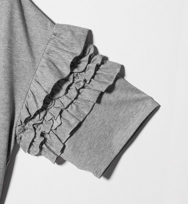 UNITED ARROWS green label relaxing「【WEB限定】＜at ease＞袖フリル  ショートスリーブ カットソー」|Tシャツ・カットソー|