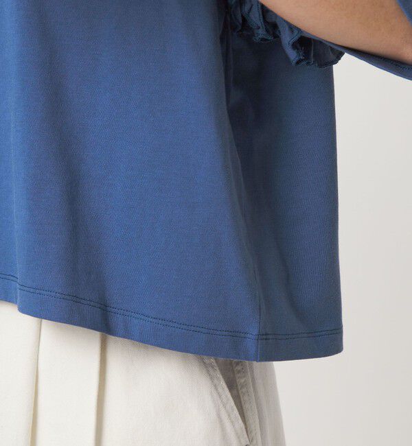 UNITED ARROWS green label relaxing「【WEB限定】＜at ease＞袖フリル  ショートスリーブ カットソー」|Tシャツ・カットソー|