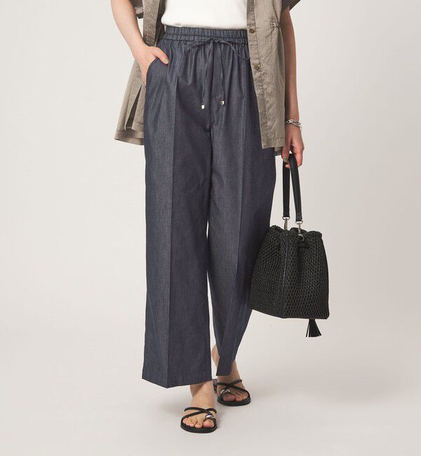 UNITED ARROWS green label relaxing「［size SHORT/TALLあり］ライト デニム ニーハイフレアパンツ」|その他|