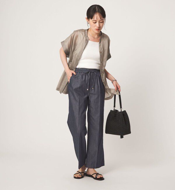 UNITED ARROWS green label relaxing「［size SHORT/TALLあり］ライト デニム ニーハイフレアパンツ」|その他|