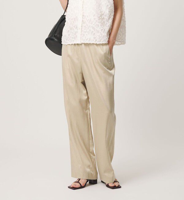 BEAUTY&YOUTH UNITED ARROWS「サテンドロースト ワイドパンツ ウォッシャブル」|その他|