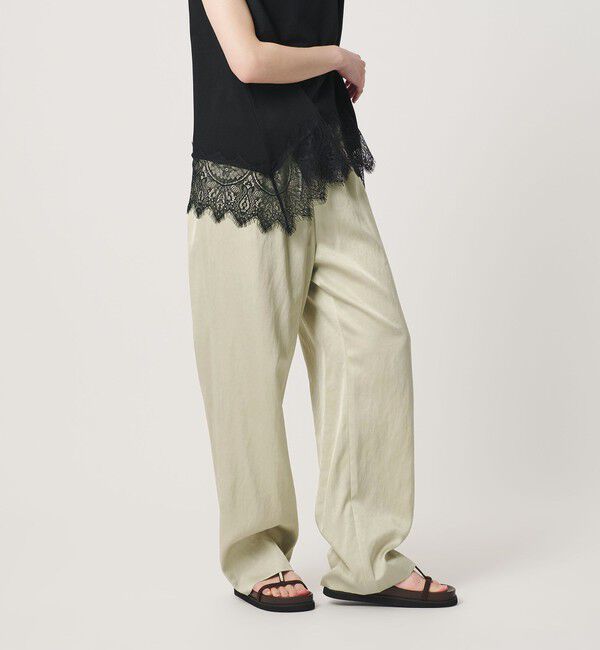 BEAUTY&YOUTH UNITED ARROWS「サテンドロースト ワイドパンツ ウォッシャブル」|その他|