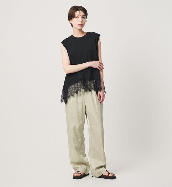 BEAUTY&YOUTH UNITED ARROWS「サテンドロースト ワイドパンツ ウォッシャブル」|その他|