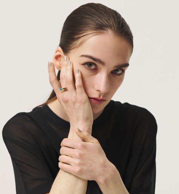BEAUTY&YOUTH UNITED ARROWS「＜eoa＞ストーン ダブル リング」|リング|
