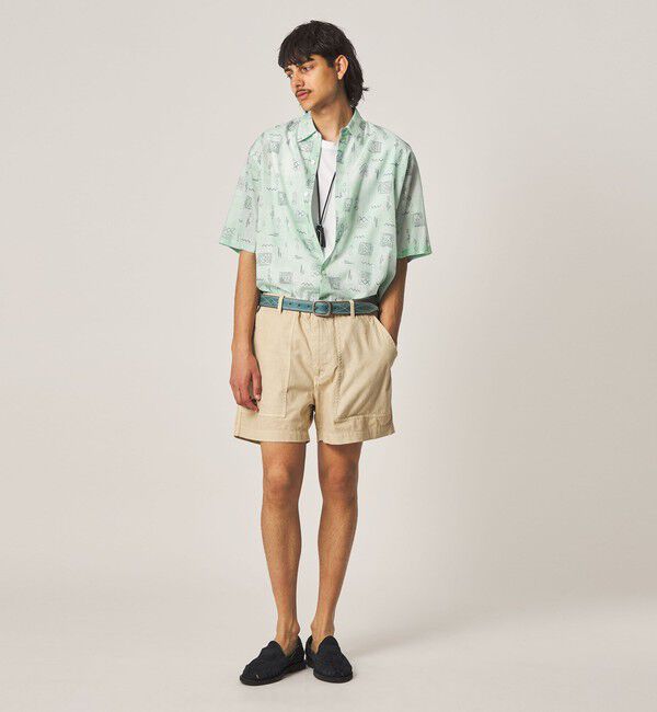 STEVEN ALAN「＜Steven Alan＞ プリント レギュラーカラー ショートスリーブ シャツ BOX」|シャツ・ブラウス|
