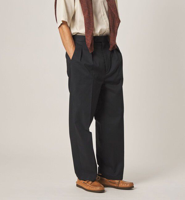 STEVEN ALAN「＜Steven Alan＞ P/RA トロピカル イン ツープリーツ ドレス トラウザーズ ハーフイージー」|スラックス|