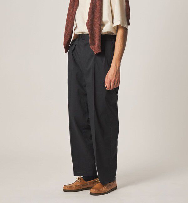 STEVEN ALAN「＜Steven Alan＞ P/RA トロピカル イン ツープリーツ ドレス トラウザーズ ハーフイージー」|スラックス|