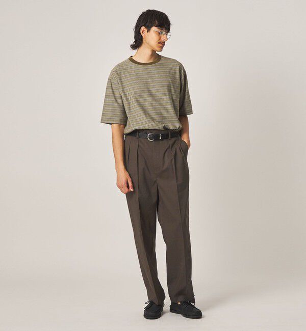 STEVEN ALAN「＜Steven Alan＞ P/RA トロピカル イン ツープリーツ ドレス トラウザーズ ハーフイージー」|スラックス|