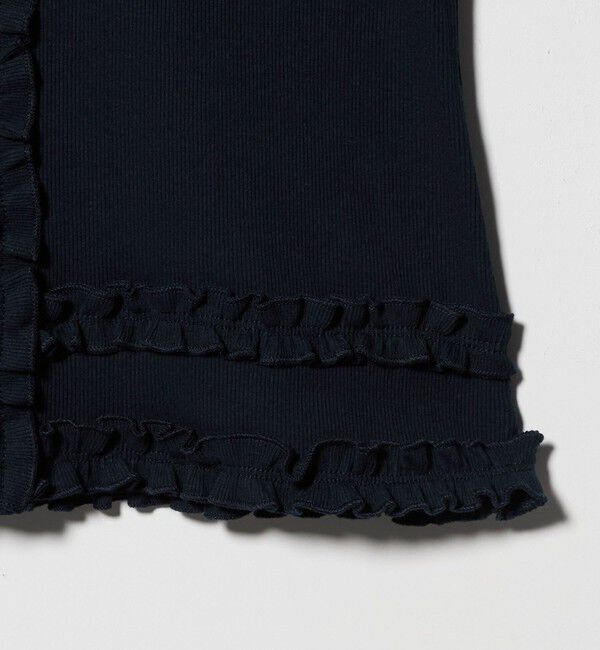 BEAUTY&YOUTH UNITED ARROWS「コットン リブ フリル キャップスリーブ カットソー」|Tシャツ・カットソー|