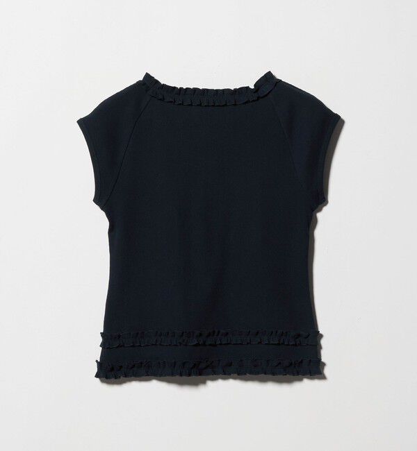 BEAUTY&YOUTH UNITED ARROWS「コットン リブ フリル キャップスリーブ カットソー」|Tシャツ・カットソー|
