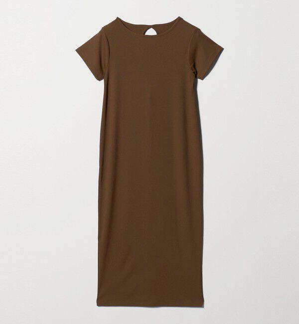 BEAUTY&YOUTH UNITED ARROWS「【WEB限定】リブショートスリーブ カットソーワンピース」|ワンピース|