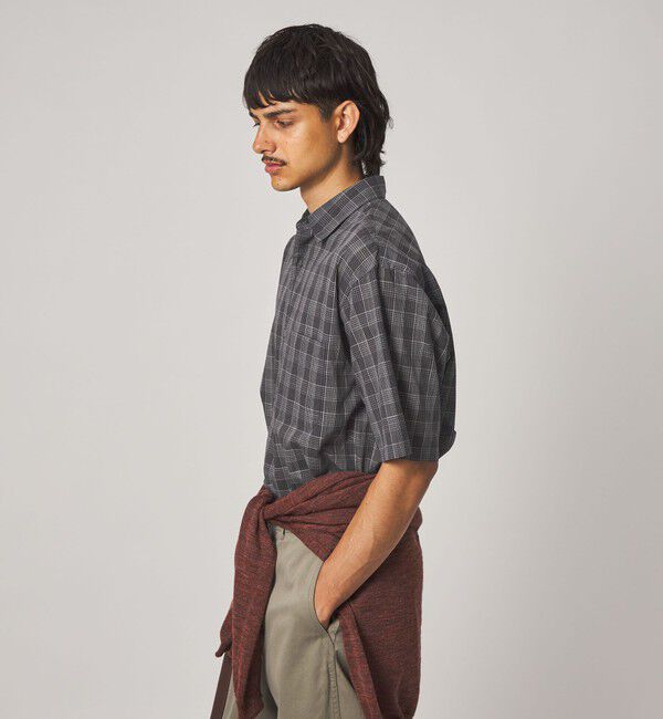 STEVEN ALAN「＜Steven Alan＞ スラブ チェック レギュラーカラー ショートスリーブ シャツ」|シャツ・ブラウス|