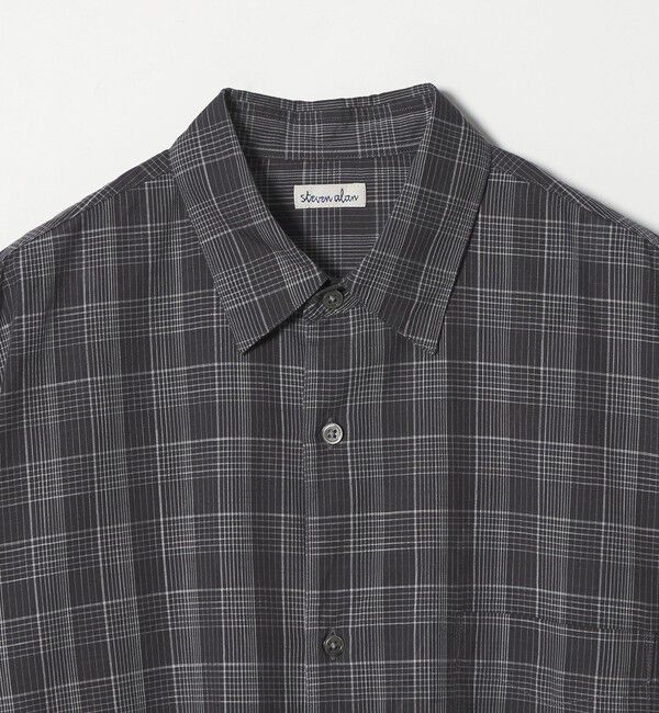 STEVEN ALAN「＜Steven Alan＞ スラブ チェック レギュラーカラー ショートスリーブ シャツ」|シャツ・ブラウス|
