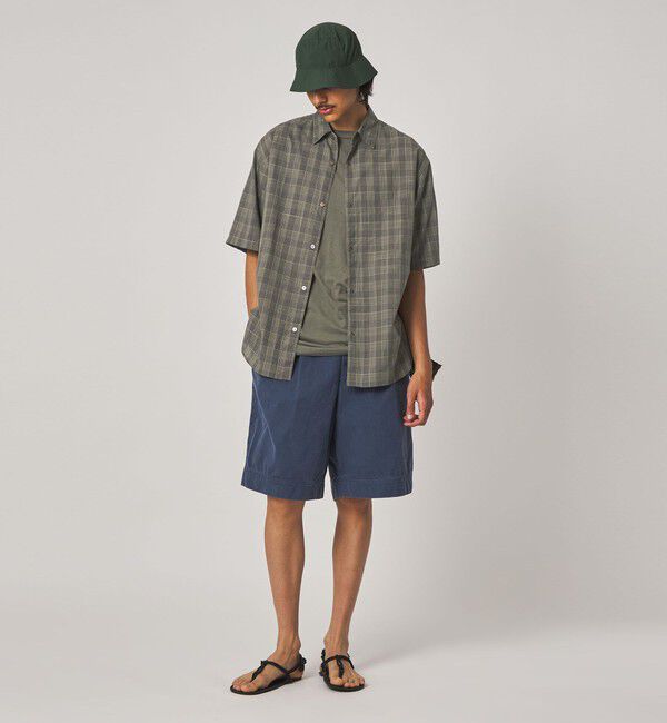 STEVEN ALAN「＜Steven Alan＞ スラブ チェック レギュラーカラー ショートスリーブ シャツ」|シャツ・ブラウス|