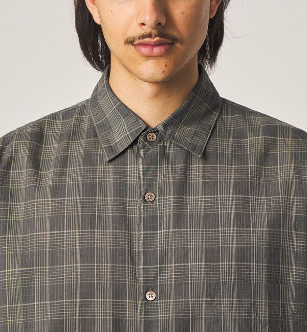 STEVEN ALAN「＜Steven Alan＞ スラブ チェック レギュラーカラー ショートスリーブ シャツ」|シャツ・ブラウス|