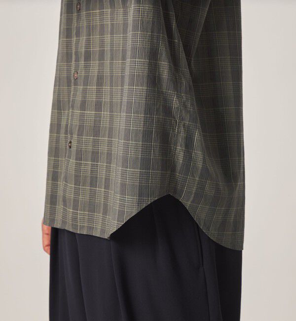 STEVEN ALAN「＜Steven Alan＞ スラブ チェック レギュラーカラー ショートスリーブ シャツ」|シャツ・ブラウス|