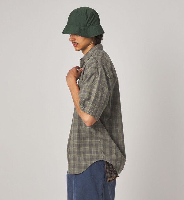 STEVEN ALAN「＜Steven Alan＞ スラブ チェック レギュラーカラー ショートスリーブ シャツ」|シャツ・ブラウス|