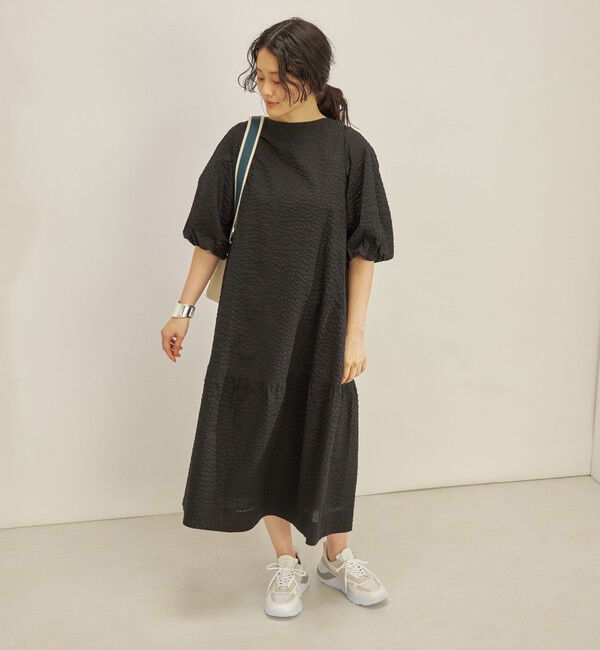 SHIPS for women「〈手洗い可能〉 バックリボン 切替 ワンピース」|ワンピース|