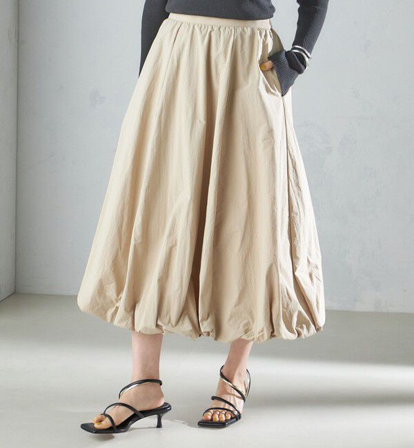 SHIPS for women「〈手洗い可能〉タック バルーン スカート 24SS ◇」|スカート|