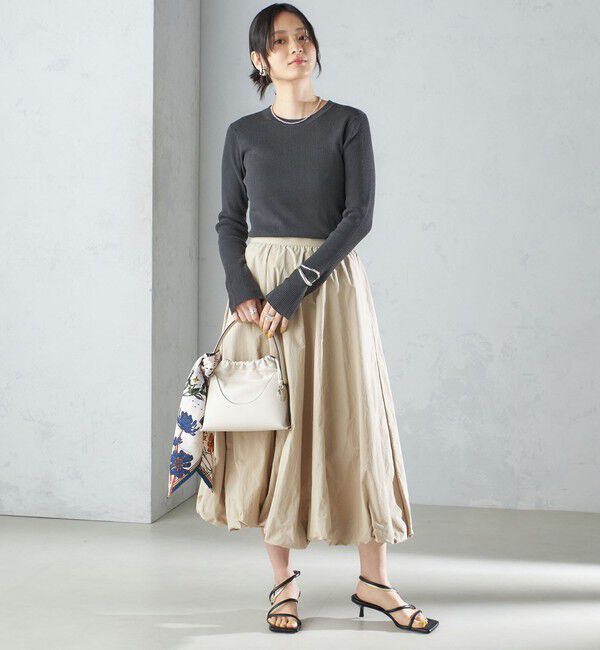 SHIPS for women「〈手洗い可能〉タック バルーン スカート 24SS ◇」|スカート|