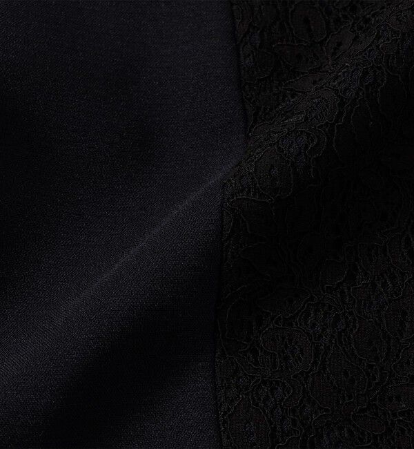 SHIPS any「SHIPS any:〈手洗い可能〉ダブルクロス レース 切替 ノーカラー ジャケット［NAVY BLUE］」|ノーカラージャケット|