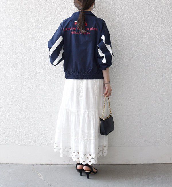SHIPS any「【SHIPS any別注】FILA:〈洗濯機可能〉スタンドカラー ジップ ライン ブルゾン」|その他|