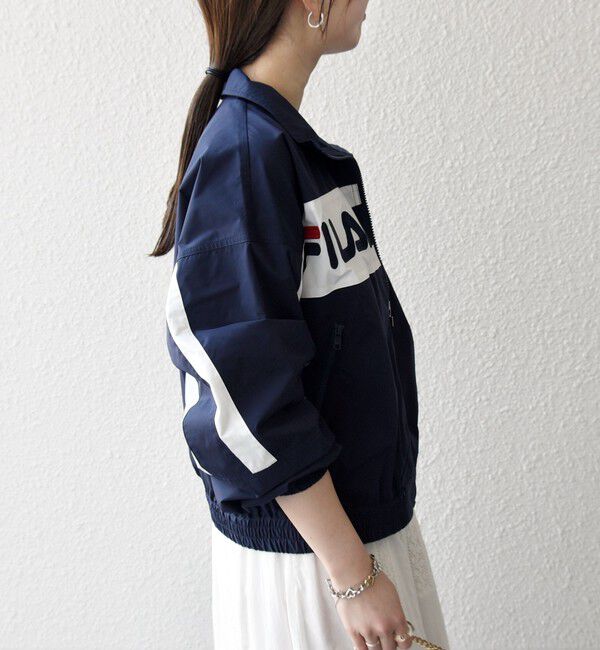 SHIPS any「【SHIPS any別注】FILA:〈洗濯機可能〉スタンドカラー ジップ ライン ブルゾン」|その他|